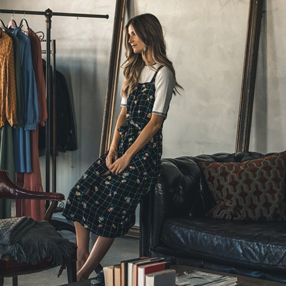 Floral Jumper Midi Dress